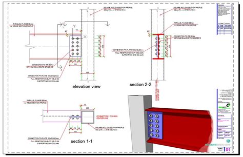 structural steel beam detailing